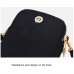 Crossbody Mobile Phone Bag Mini Vertical Coin Purse For Women Back Headphone Hole Design  Black